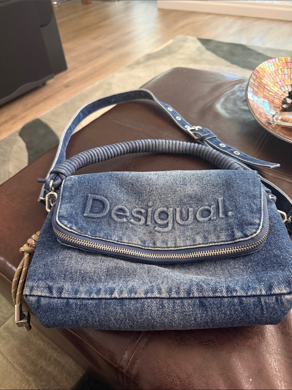 Desigual Denim-Style Crossbody Bag in Blue